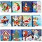 24 Pieces Diamond Painting Christmas Cards 5d DIY Christmas Greeting Cards Christmas Diamond Painting Kits Diamond Art Christmas Cards for Craft Friends Adults Holiday Card Making, 12 Styles